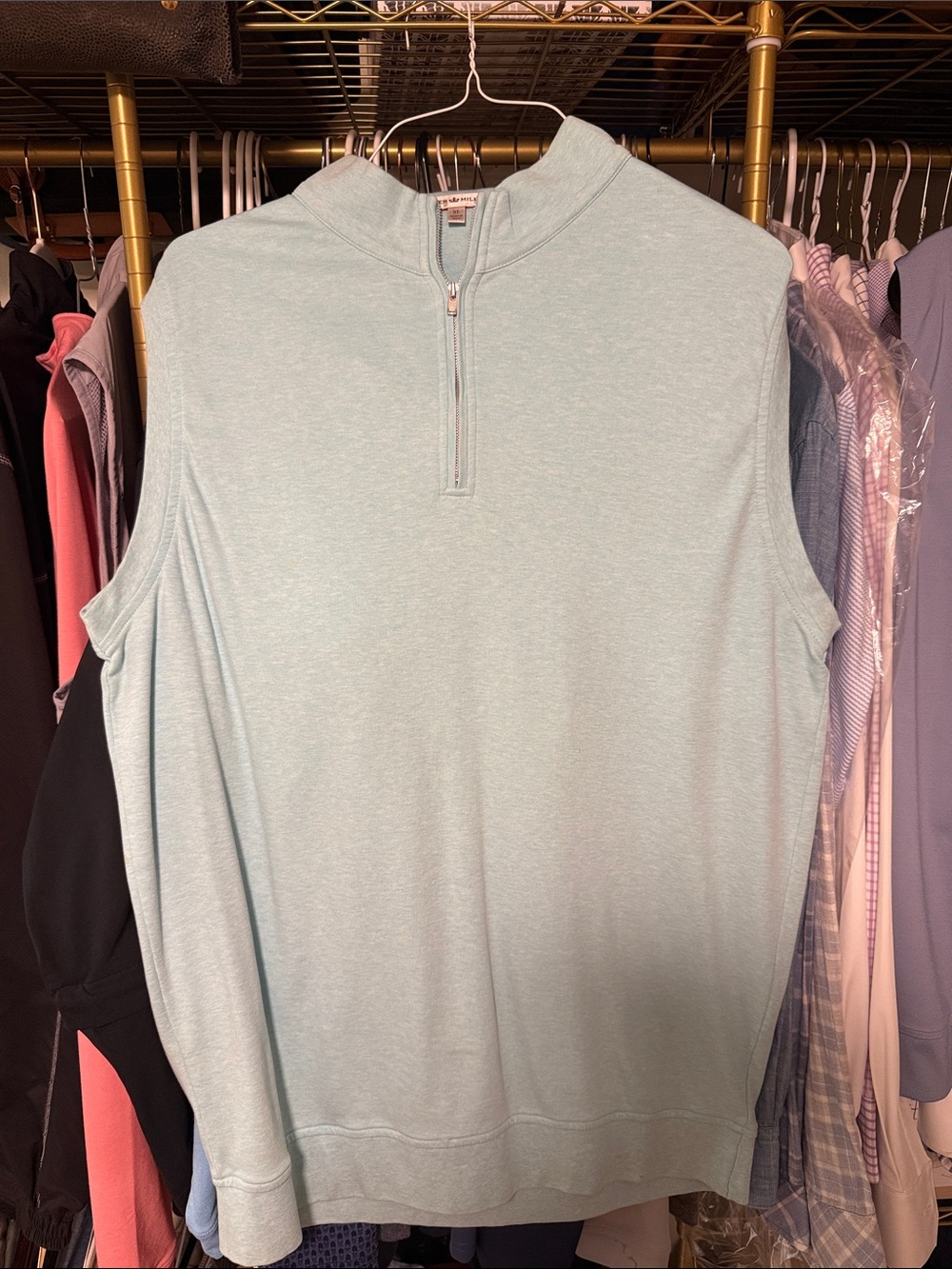 Peter Miller Quarter-Zip Vest - Blue